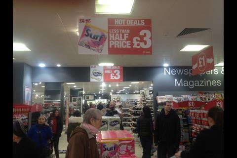 Shoppers at Bhs foodhall, Staines